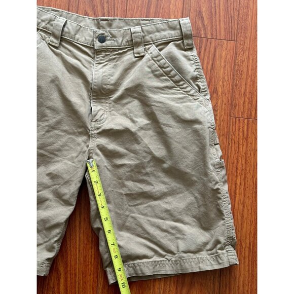 Carhartt B147 DKH Khaki Original Fit Canvas Carpenter Work Shorts Men's Size 32 - Picture 5 of 8